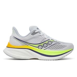 Saucony Women's Athletic Shoes in White and Neon Accents